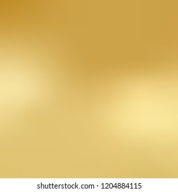 Gold smooth gradient blurred background and wallpaper. Vector illustration 