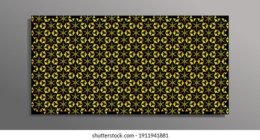 Gold snow in the circle pattern ornament. Suitable for your wall, cover, flayer, banner and all other business. Vector Ilustratrion eps 10.