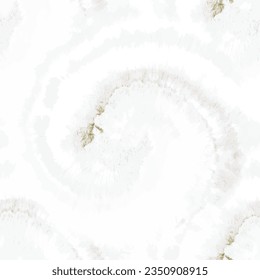 Gold Snow Repeat. Tie Dye Paint. Gold Light Winter Painting. Winter Watercolor Art.  Snowy Light Canvas. Snow Tie Dye Texture. Bright Glitter Background. White Seamless Watercolor Swirl. White Tie Dye