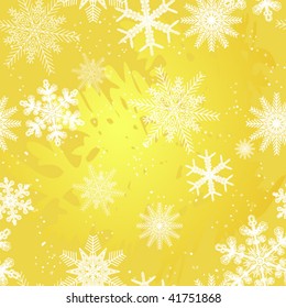 gold snowflake seamless