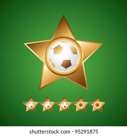 Gold soccer star