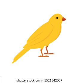 Gold Song Bird Icon. Flat Illustration Of Gold Song Bird Vector Icon For Web Design