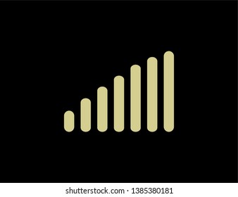 gold Sound wave background. Vector illustration