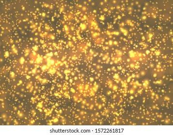 gold sparkle background in vector illustration