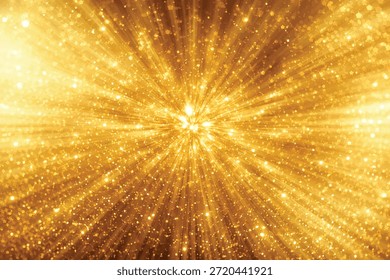 Fondo brillante de oro con efecto de zoom, textura grunge de oro para su fondo