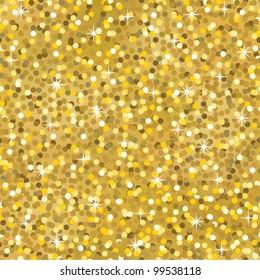 Gold Sparkle Glitter Seamless Background