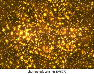 gold sparkle glitter texture background in vector illustration format for new year or Christmas celebration template