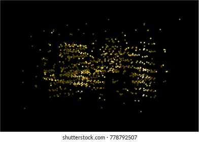 Gold sparkle star illustration vector for background design pattern
