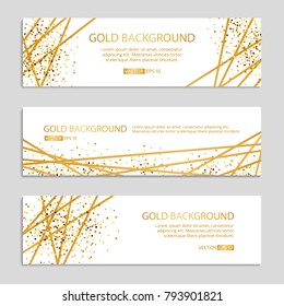 Gold Sparkles banner Background