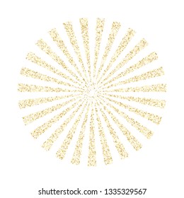 Gold sparkles glitter dust metallic confetti vector background. Premium golden sparkling background. Gold stardust texture tinsel confetti party vector. Yellow dots glitter metallic decor.