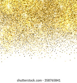 Gold Sparkles On White Background Gold Stock Vector (Royalty Free ...