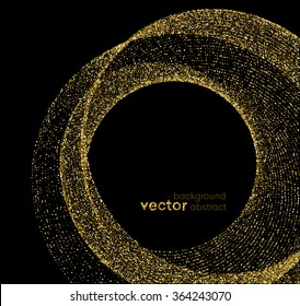 Gold sparkles on white background. Gold glitter background. 