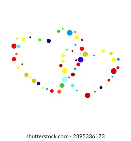 Gold sparkles scattered on a white background. Triangular pattern with gradient for your business design.