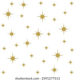 Gold sparkling star vector that can be used for your design. This illustration use clear background, so you can use for any kind your design