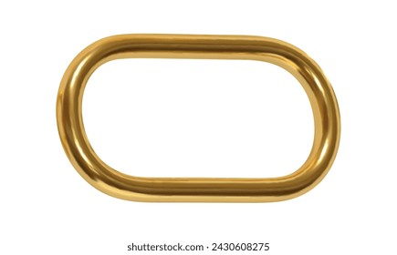 Gold Speech bubbles. Minimal chat golden dialog bubble line Icon. Realistic 3d design isolated on white background. Vector illustration