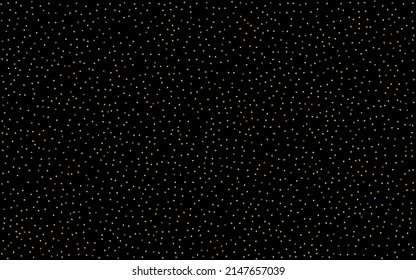 Goldener Splash-Jubiläum, Vektorschwarzer Hintergrund. Einziger Einladung von Glühbirnen. Hintergrundbild für glänzende Sequenzeffekte. Sparkle Paper Texture.