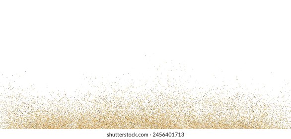 Gold spray with glitter on white background PNG. Golden magic star dust. A bright explosion of glitter. Sparkling fireworks. Vector illustration