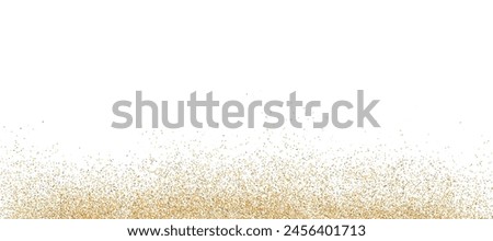 Gold spray with glitter on white background PNG. Golden magic star dust. A bright explosion of glitter. Sparkling fireworks. Vector illustration