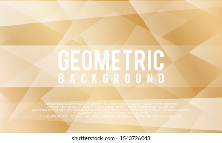 gold sprinkle geometric bakcground vector template