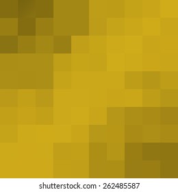 Gold square background. Gold pattern. Gold mosaic. 