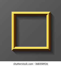 Gold Square Frame With Bevel