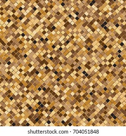 Gold square halftone abstract background, stock vector