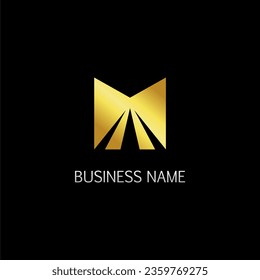 Gold square shine logo vector image
