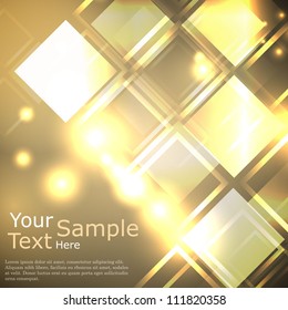 Gold squares in dark