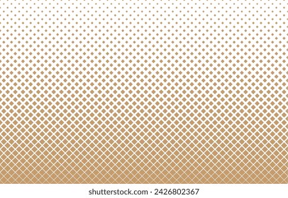 gold squares in halftone pattern seamless geometric background.