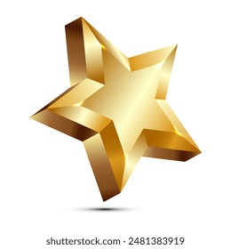 gold star, 3d gold star, gold star icon	