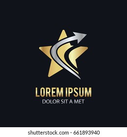 gold star arrow company logo