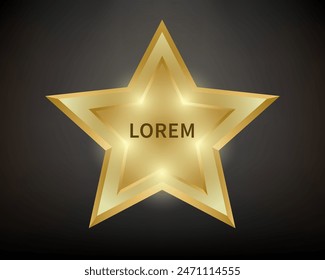 Gold-Stern-Hintergrund-Vektorillustration
