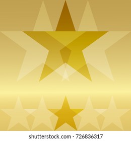 gold star background. Vector illustration.
