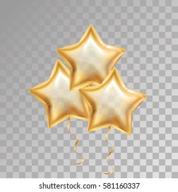 Gold Star Balloon