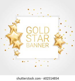 Gold Star Banner Background1