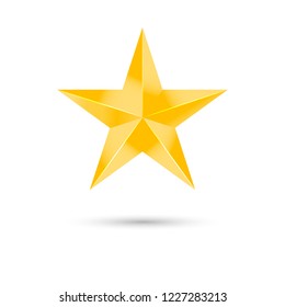 Gold star chistmas icon.