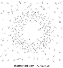 Gold star Confetti. Star Falling Pattern with ground confetti. Gentle Gold Yellow Pattern for your project. Starlight Night. Astral Design. Confetti Fall Chaotic Decor. Modern Creative Pattern. Vector