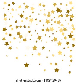 Golden Star Pattern Glitter Look Stock Vector (Royalty Free) 1276707973 ...