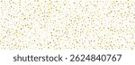 Gold star confetti seamless pattern. Golden glitter sparkle repeated background. Yellow sparks repeated wallpaper. Vector celebration Christmas, New Year, wedding or birthday party decoration backdrop