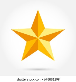 Gold star elegant