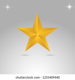gold star elegant.christmas star.