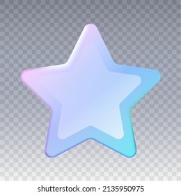 Gold Star or favorite flat icon for apps and websites
