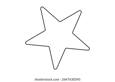 Gold Star or favorite flat icon for apps and websites