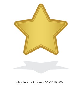 Gold star. Golden star vector