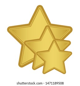 Gold star. Golden star vector