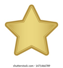 Gold star. Golden star vector