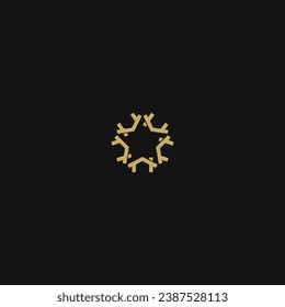 ilustración vectorial de la estrella dorada