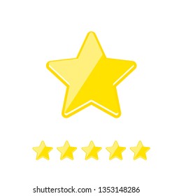 gold star icon, eps 10