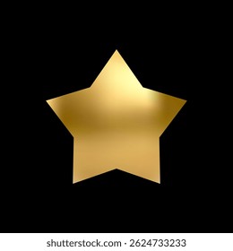 Gold Star icon. Holiday stars art. Art Deco modern design. Geometric Christmas elements. Vector illustration. EPS 10.