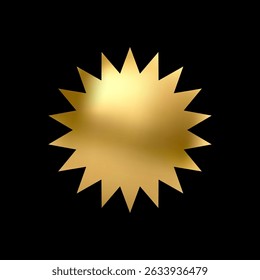Gold Star icon. Holiday stars art. Art Deco modern design. Geometric Christmas elements. Vector illustration. EPS 10.